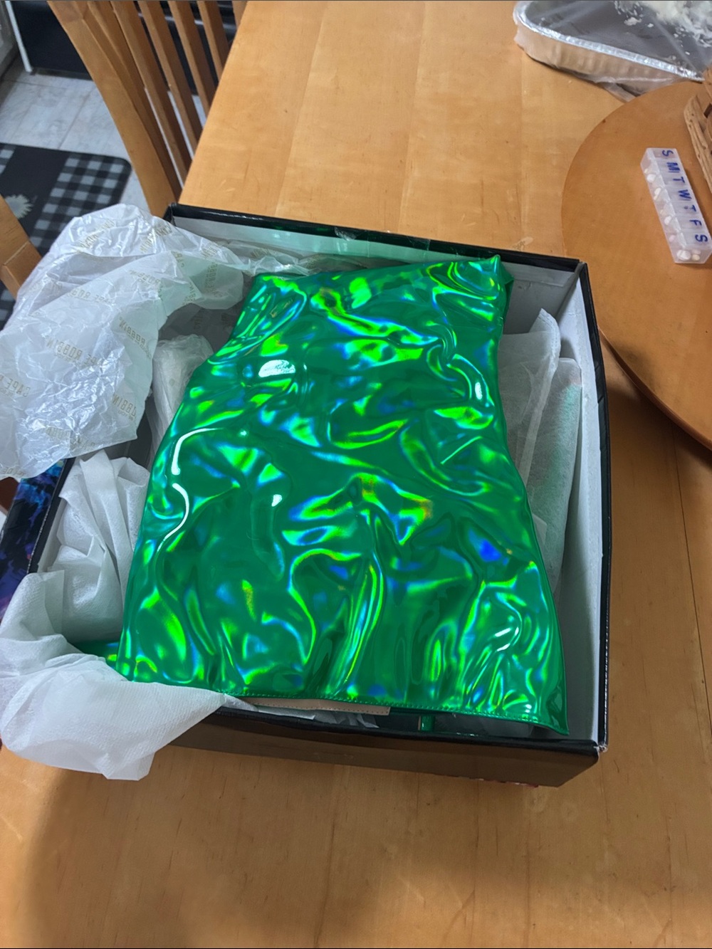 NEW!!! Shiny Emerald Green Thigh High Boots Cape Robbin Bemilia - Picture 3 of 6